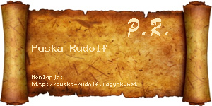 Puska Rudolf névjegykártya